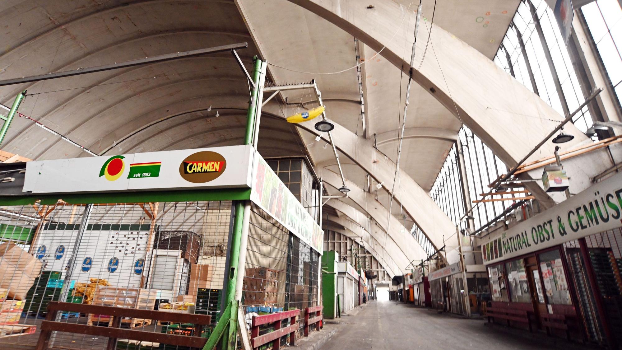 Die Großmarkthalle von 1940 soll als Industriedenkmal das Herz der Parkstadt Süd werden.