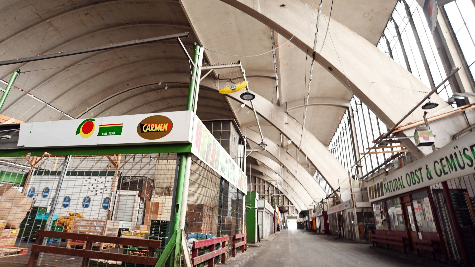 Die Großmarkthalle von 1940 soll als Industriedenkmal das Herz der Parkstadt Süd werden.