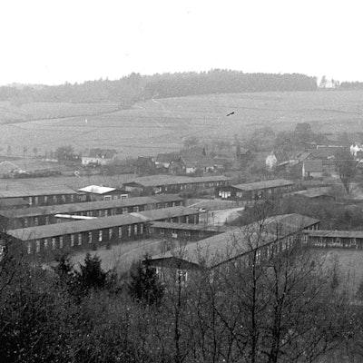 Das Foto zeigt die Klinik in Marienheide im Jahr 1950.