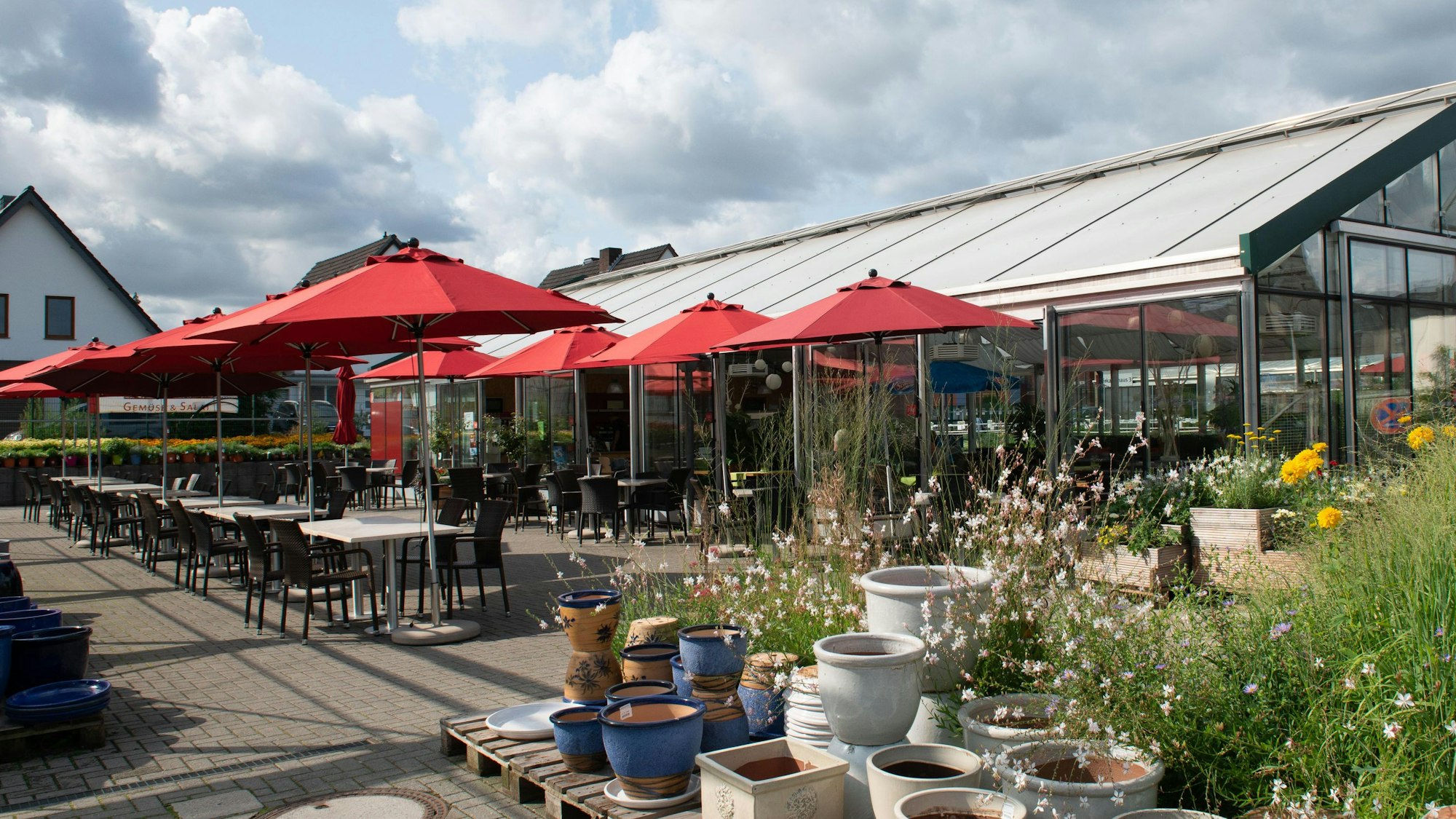 Die Gastronomie in der Klostergärtnerei Alexianer am Krankenhaus in Köln-Porz.
