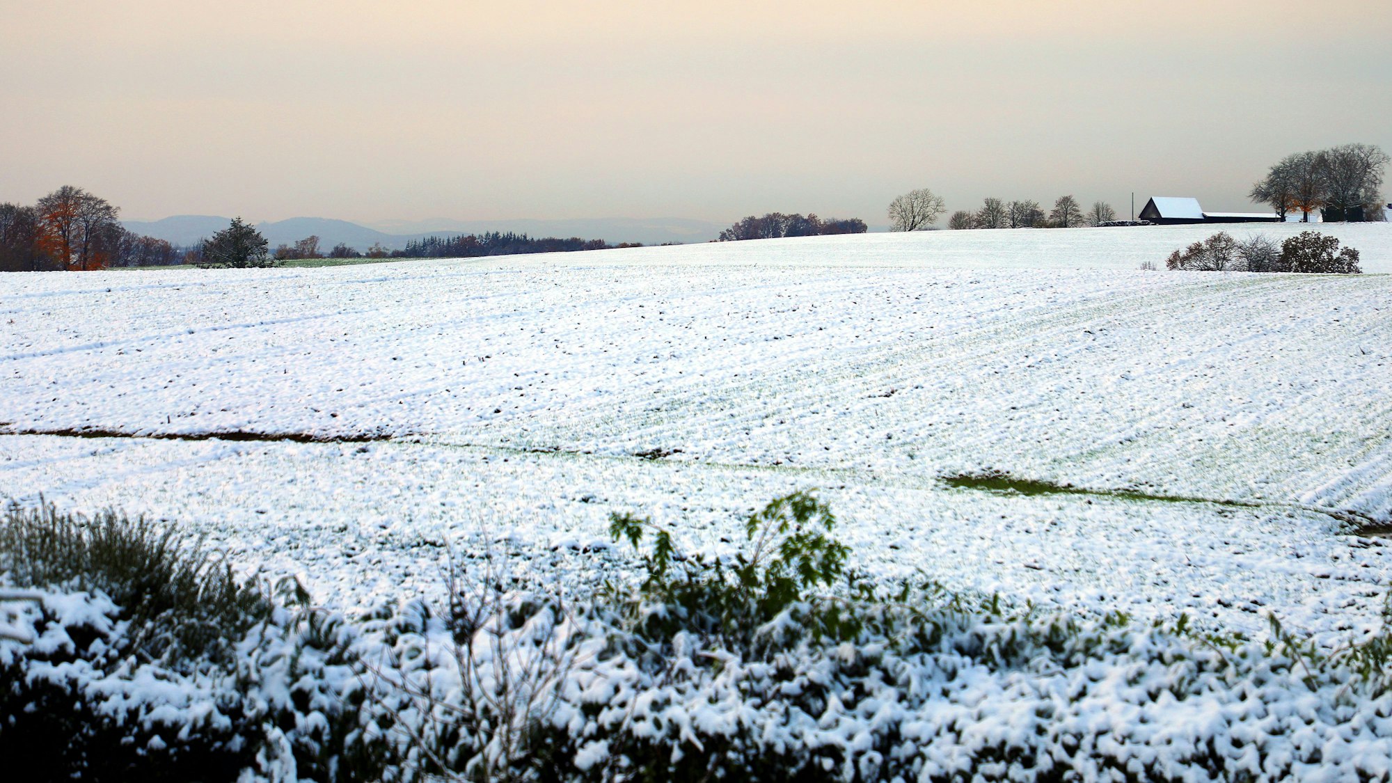 Mancherorts in der Region blieb der Schnee lange liegen.