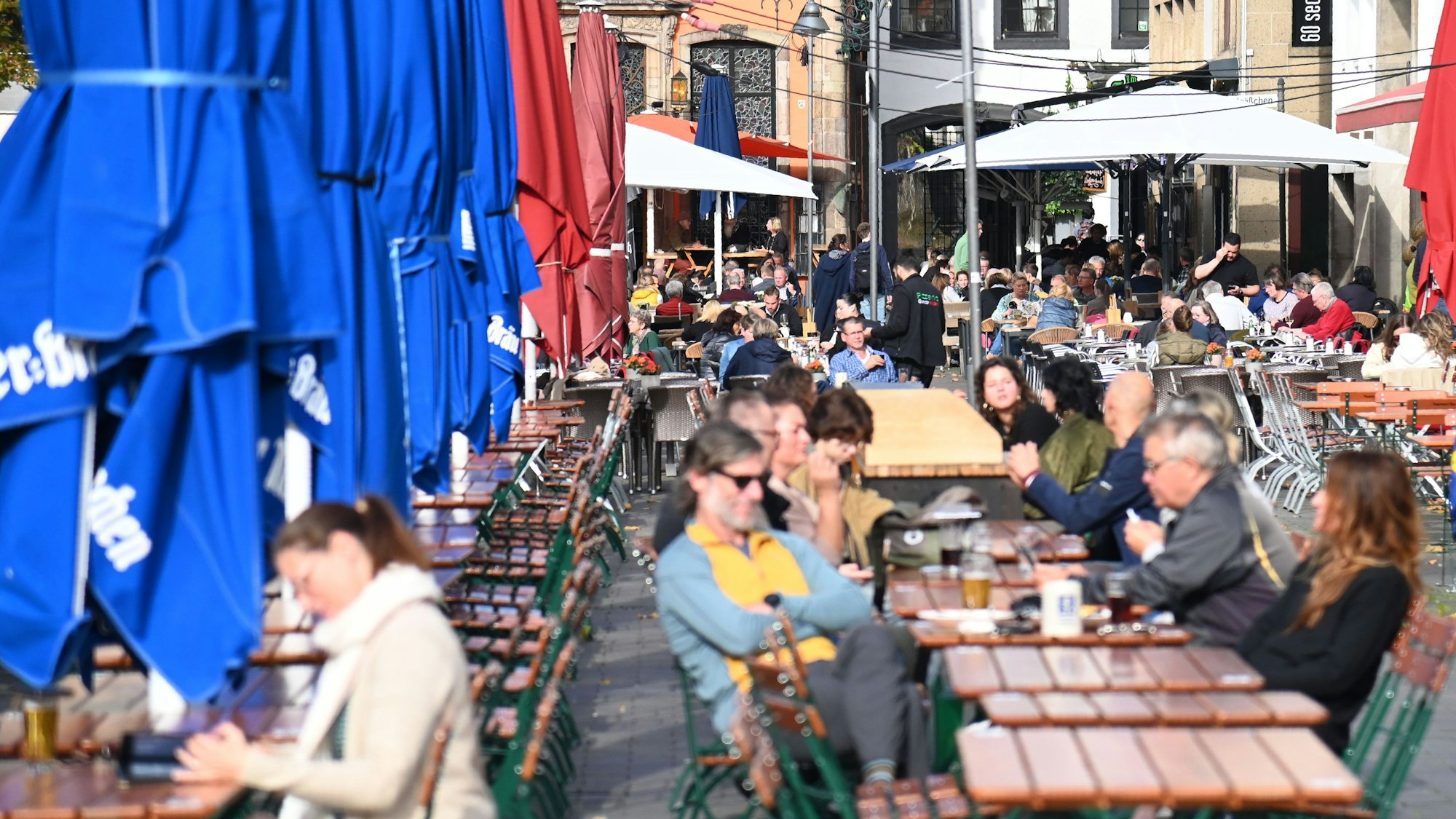 Außengastronomie auf dem Heumarkt