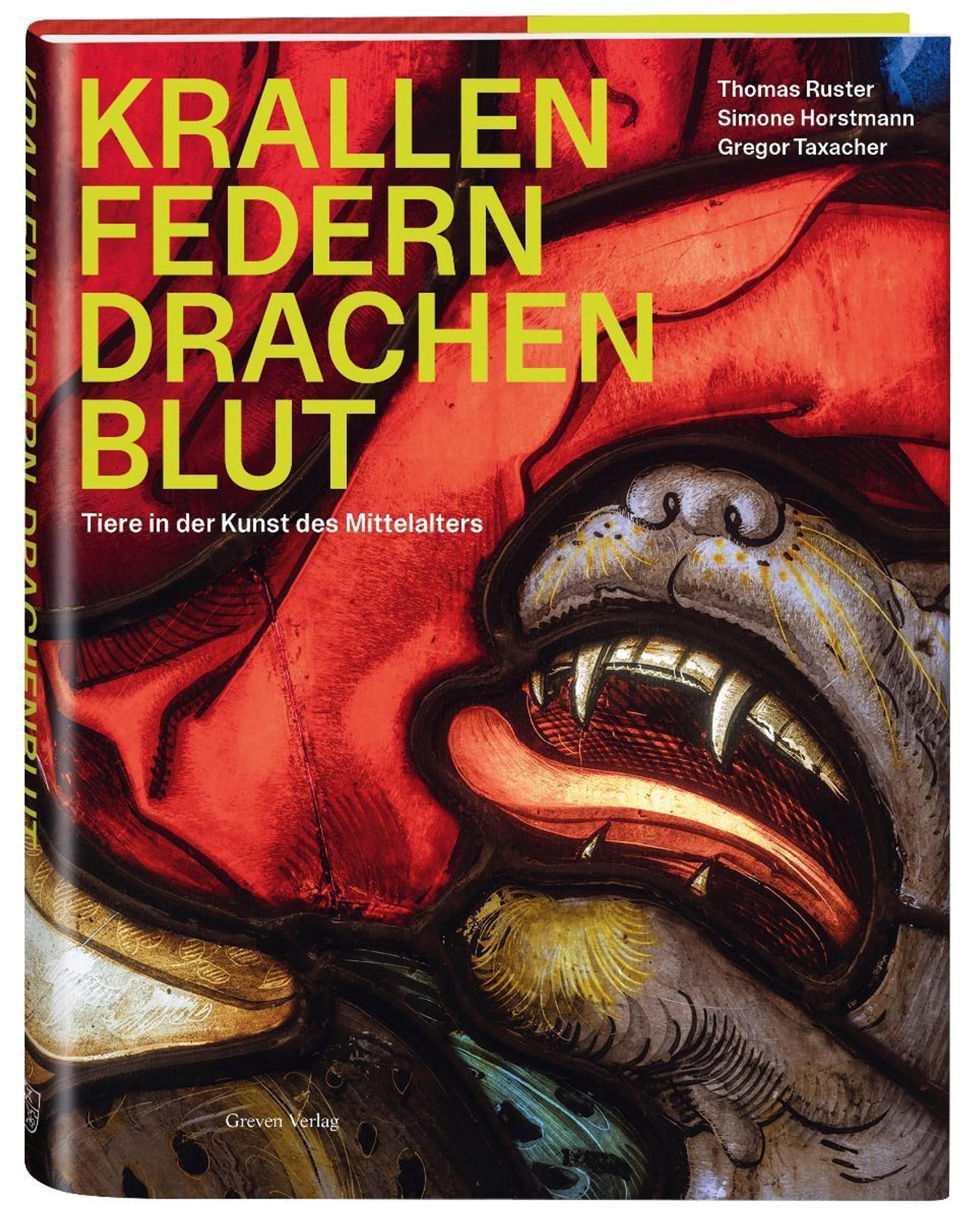 Ein Buchcover mit Großaufnahme eines Drachen.