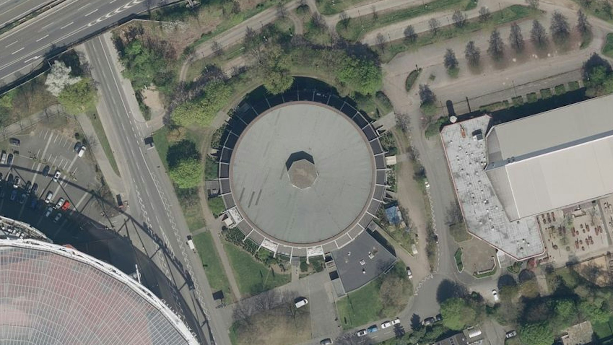 Der Sportpark und seine Umgebung, Foto: Geobasis NRW