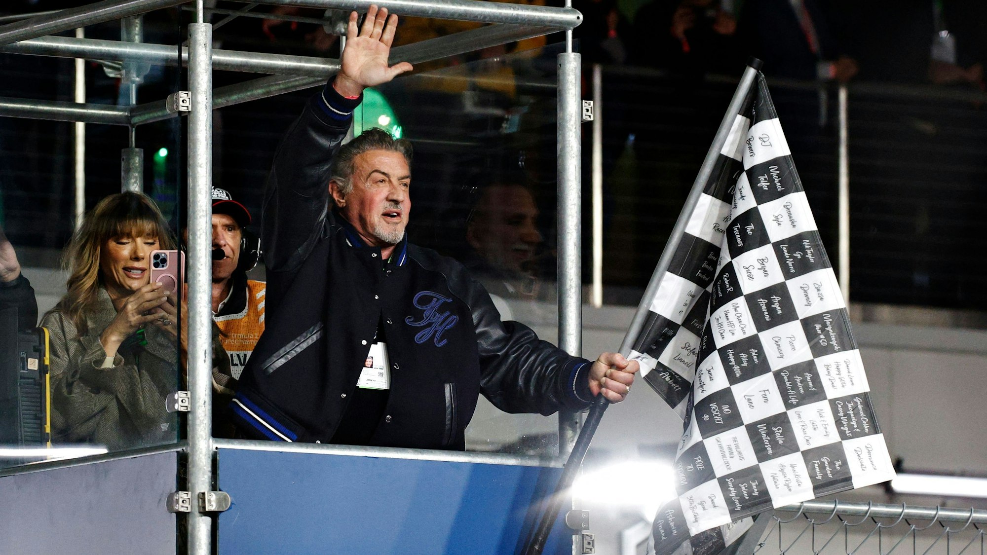 Sylvester Stallone beim Großen Preis von Las Vegas.