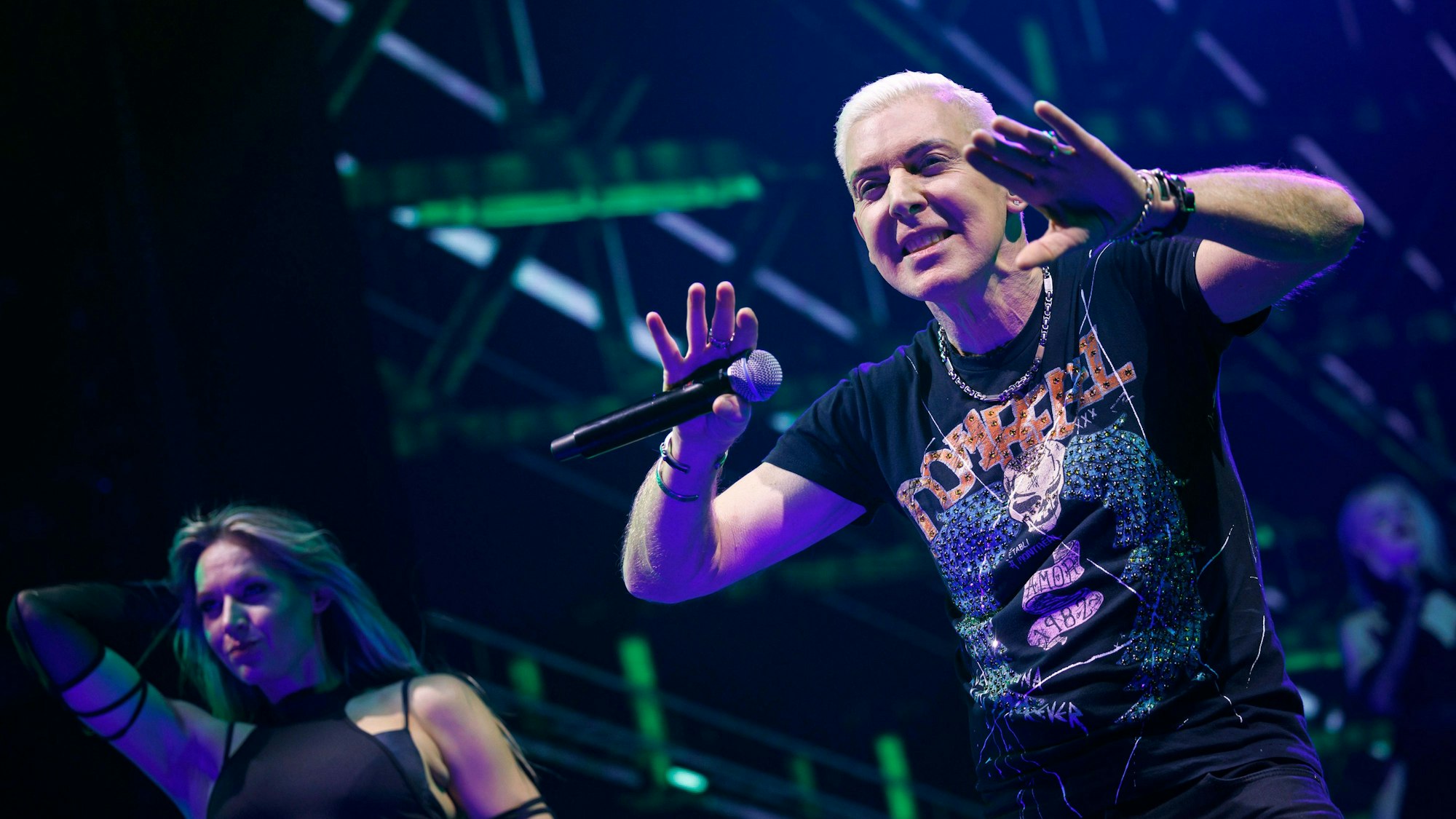 H.P. Baxxter während des Konzerts in der Kölner Lanxess-Arena.