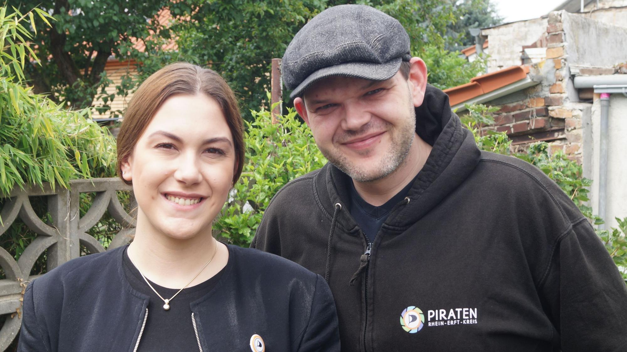 Jannis Milios und Alessa Flohe von den Piraten sind auf dem Foto zu sehen.
