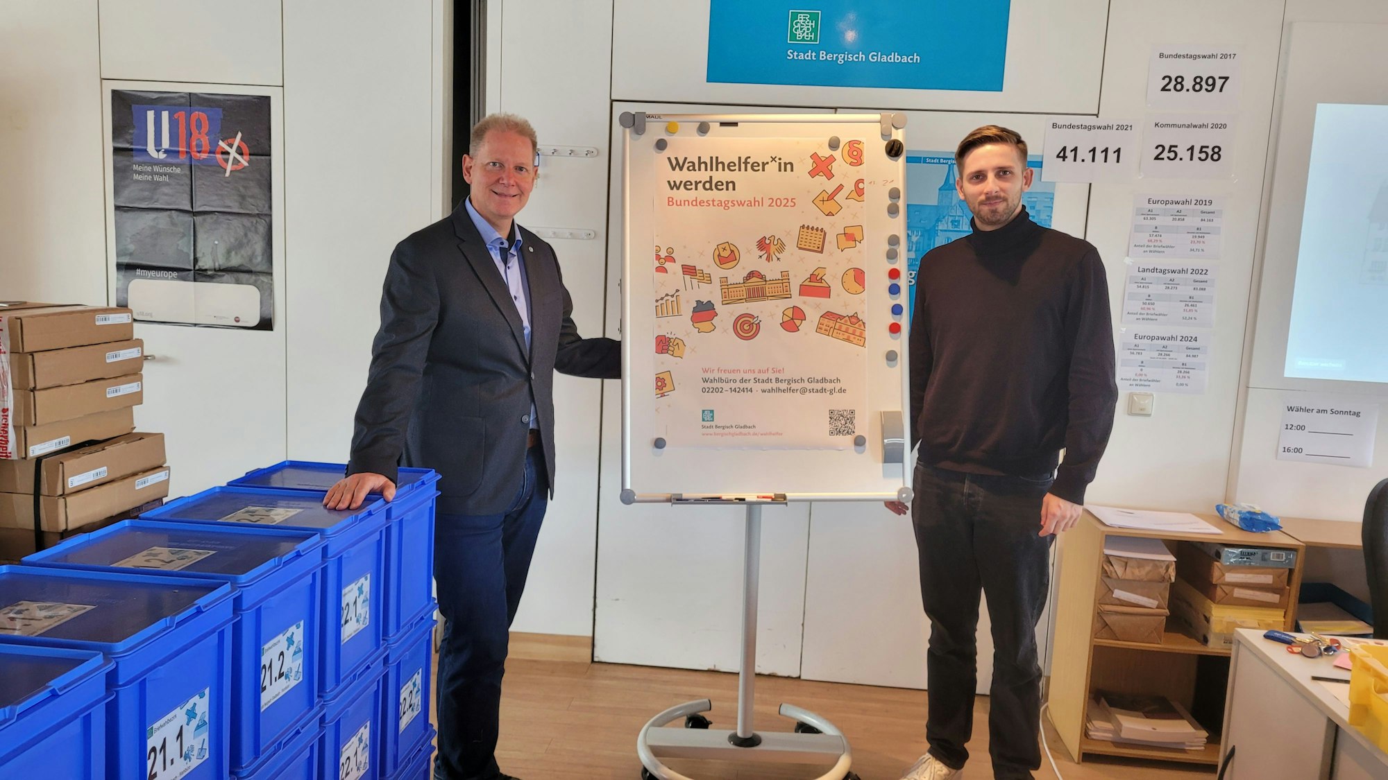 Frank Bodengesser mit Azubi Leonard Dahl