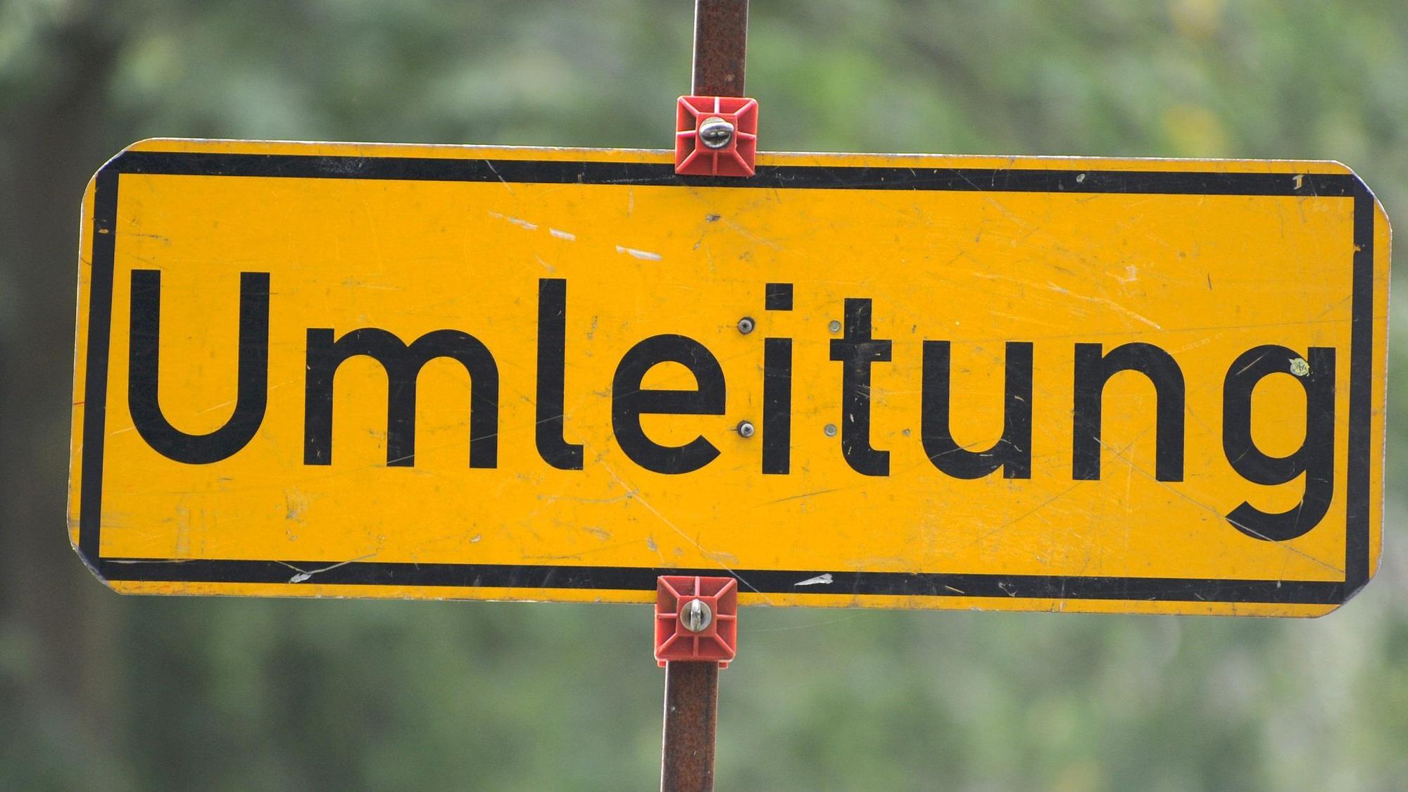 Umleitungen sind eingerichtet.
