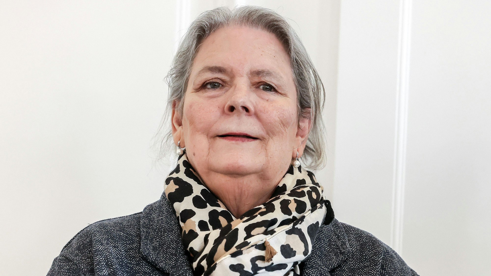 Maria Persson bei einer Pressekonferenz zum Musical „Pippi Langstrumpf“.