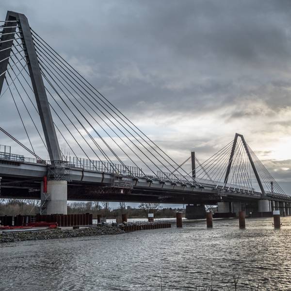 Leverkusener Brücke. Rheinbrücke im Bau Foto: Ralf Krieger
