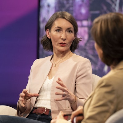 Claudia Major (l.) am 26.11.2024 bei Sandra Maischbeger