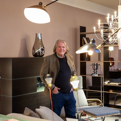 Klaus Wolter in seinem „Magazin“ an der Aachener Straße