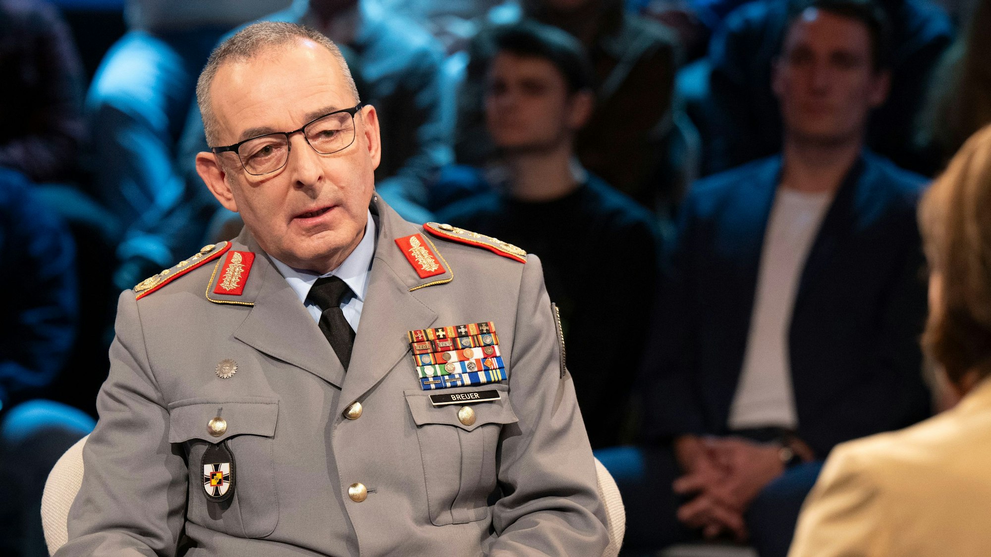 Carsten Breuer, Generalinspekteur der Bundeswehr, war am Dienstagabend in der ARD-Talksendung „Maischberger“ zu Gast.
