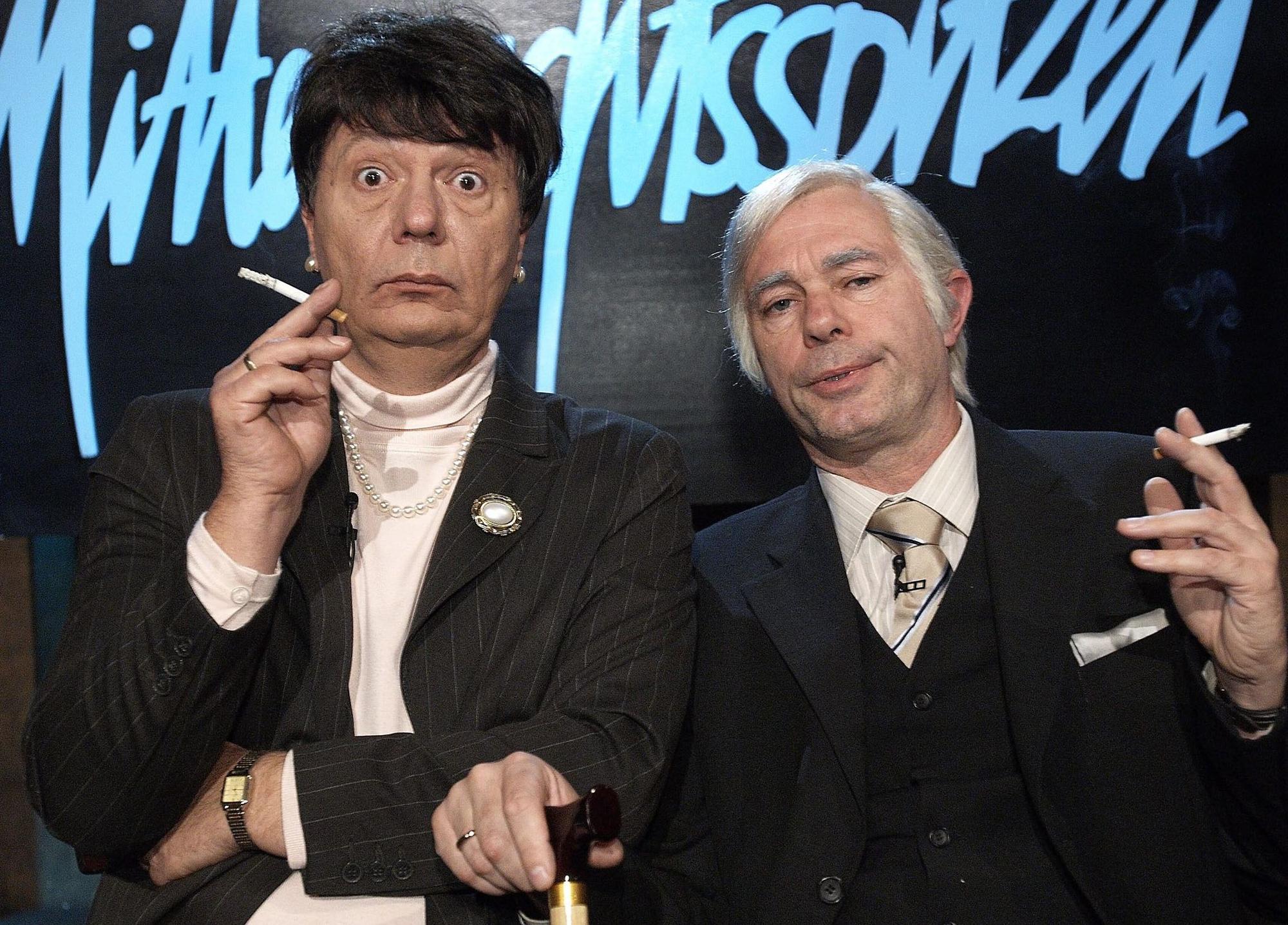 Wilfried Schmickler (l.) und Uwe Lyko in den Mitternachtsspitzen als „Loki und Smoky“.