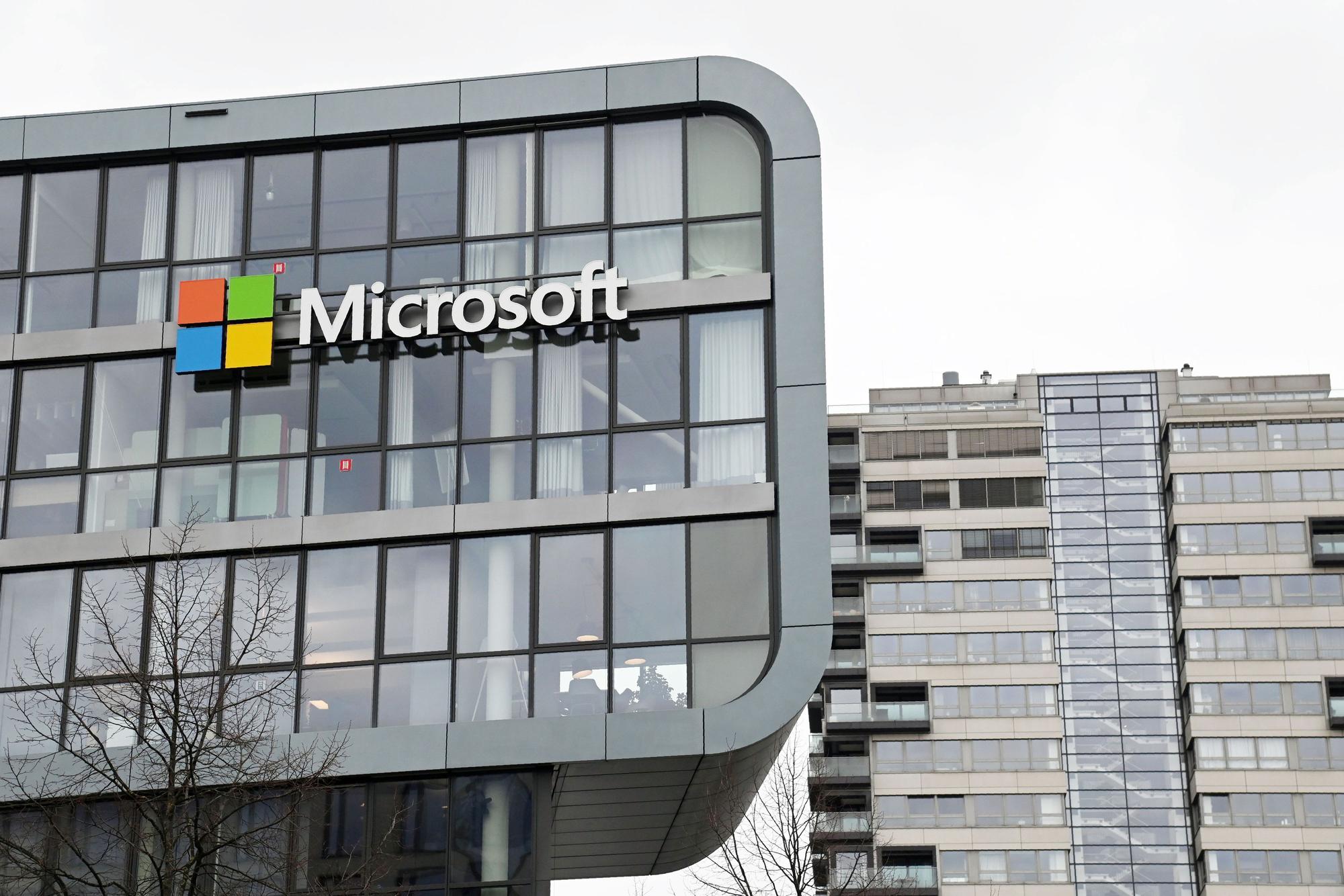 Das Gebäude von Microsoft im Rheinauhafen.