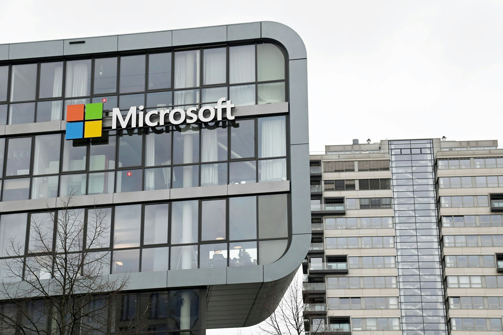 Das Gebäude von Microsoft im Rheinauhafen.