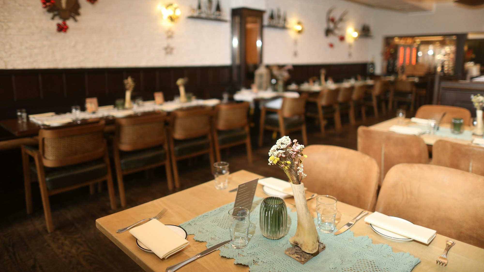 Der Innenraum des Gasthauses Scherz