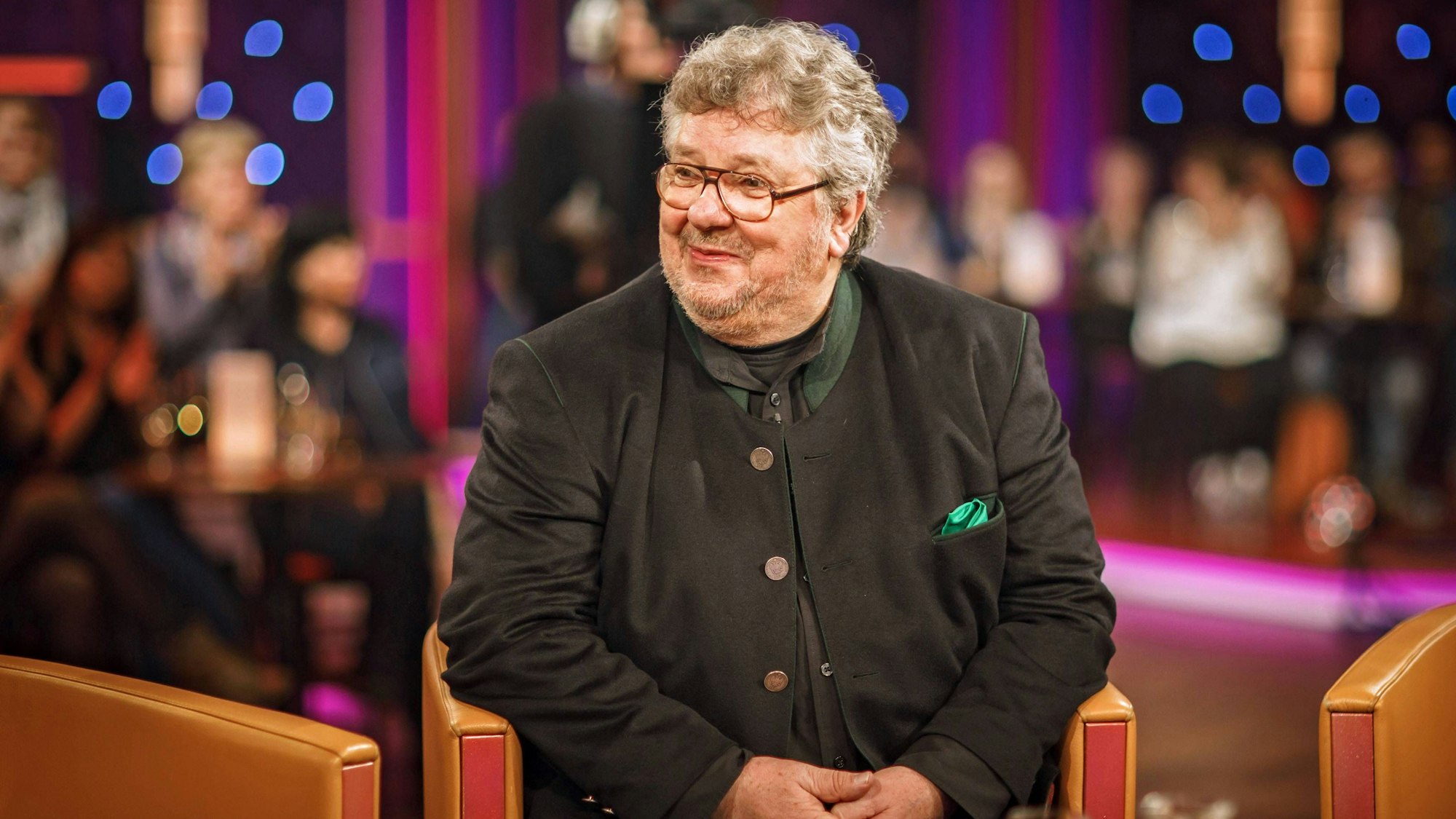 Michael Schanze anlässlich der Aufzeichnung der MDR-Talkshow „Riverboat“.