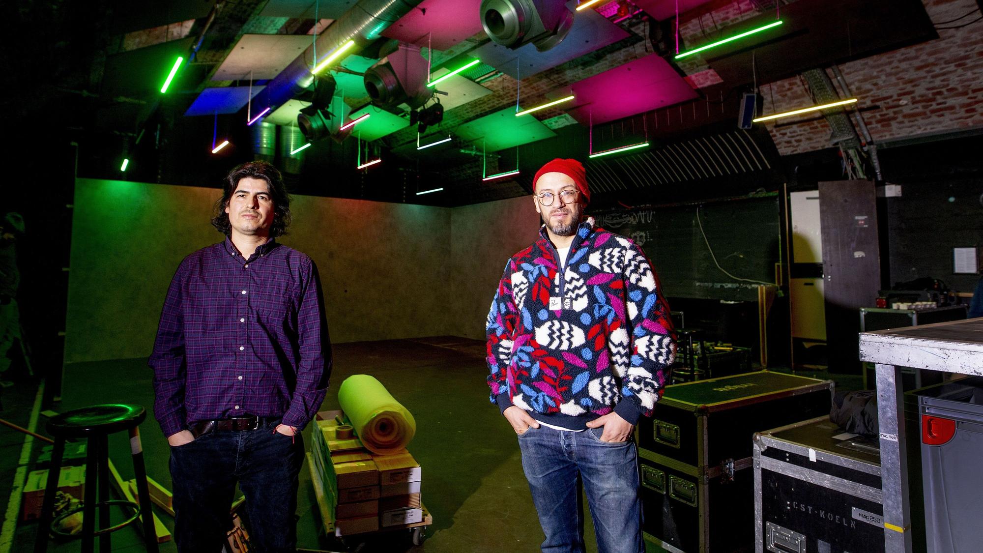 Mankel Brinkmann und Gabriel Riquelme im Clubbahnhof Ehrenfeld.