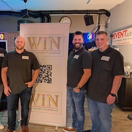 Der Vorstand der neu gegründeten Wählerinitiative Niederkassel (WIN): Marc Pfister, Benjamin Meybohm, Edward Knieling und Andreas Hopp (v.r.).