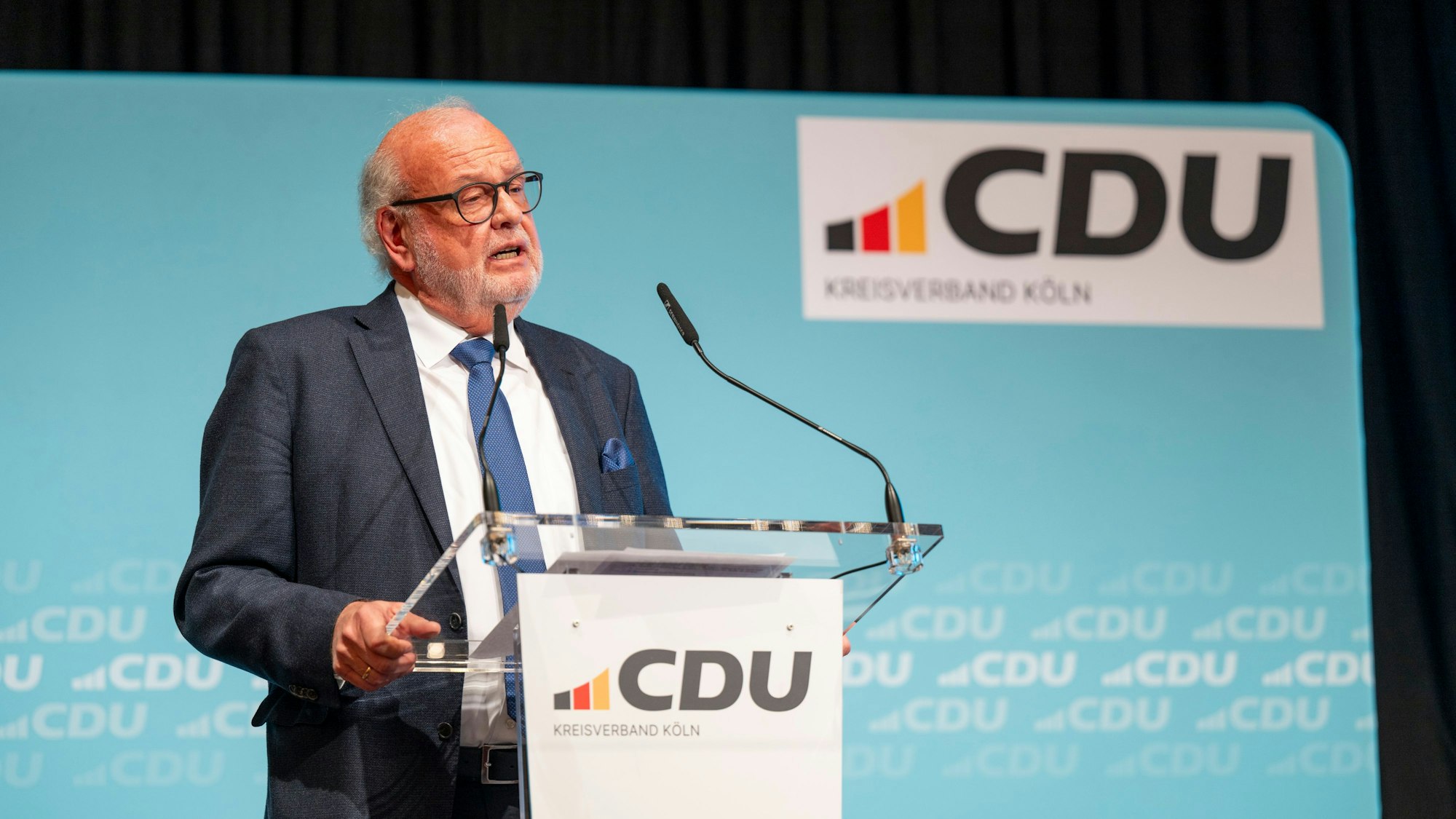 Rolf Bietmann bei der CDU-Mitgliederversammlung.