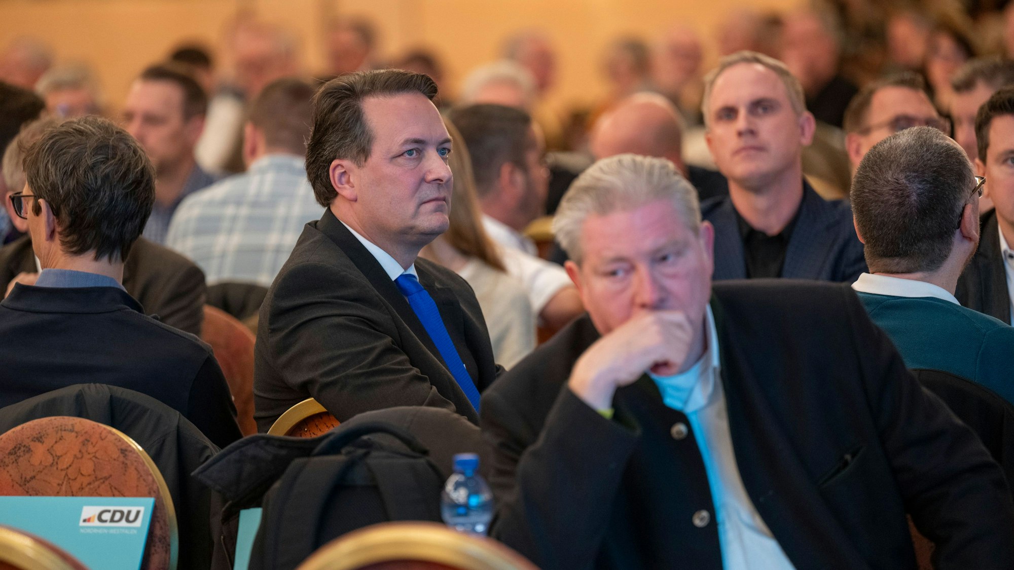 CDU-Parteichef Karl Mandl während der Mitgliederversammlung.