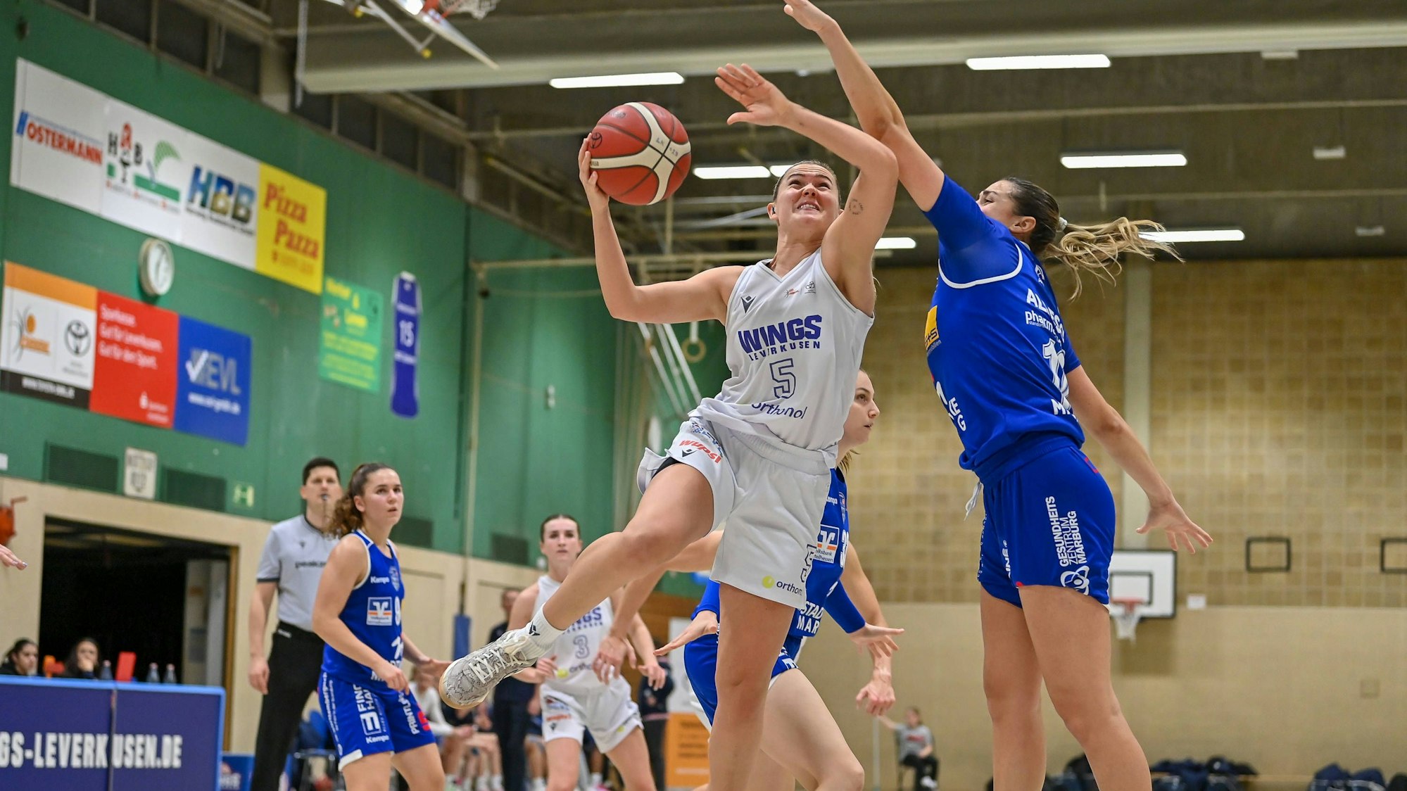 1. Damen Basketball Bundesliga: Orthomol WINGS Leverkusen vs. BC Pharmaserv Marburg, 01.12.2024 Ligita Tamutyte Orthomol WINGS Leverkusen 5, 1. Damen Basketball Bundesliga: Orthomol WINGS Leverkusen vs. BC Pharmaserv Marburg am 01.12.2024 in der Sporthalle Werner-Heisenberg-Gymnasium in Opladen Nordrhein-Westfalen *** 1 Womens Basketball Bundesliga Orthomol WINGS Leverkusen vs BC Pharmaserv Marburg, 01 12 2024 Ligita Tamutyte Orthomol WINGS Leverkusen 5 , 1 Womens Basketball Bundesliga Orthomol WINGS Leverkusen vs BC Pharmaserv Marburg on 01 12 2024 in the sports hall Werner Heisenberg Gymnasium in Opladen North Rhine-Westphalia Copyright: xBEAUTIFULxSPORTS/Mueller-Laschetx