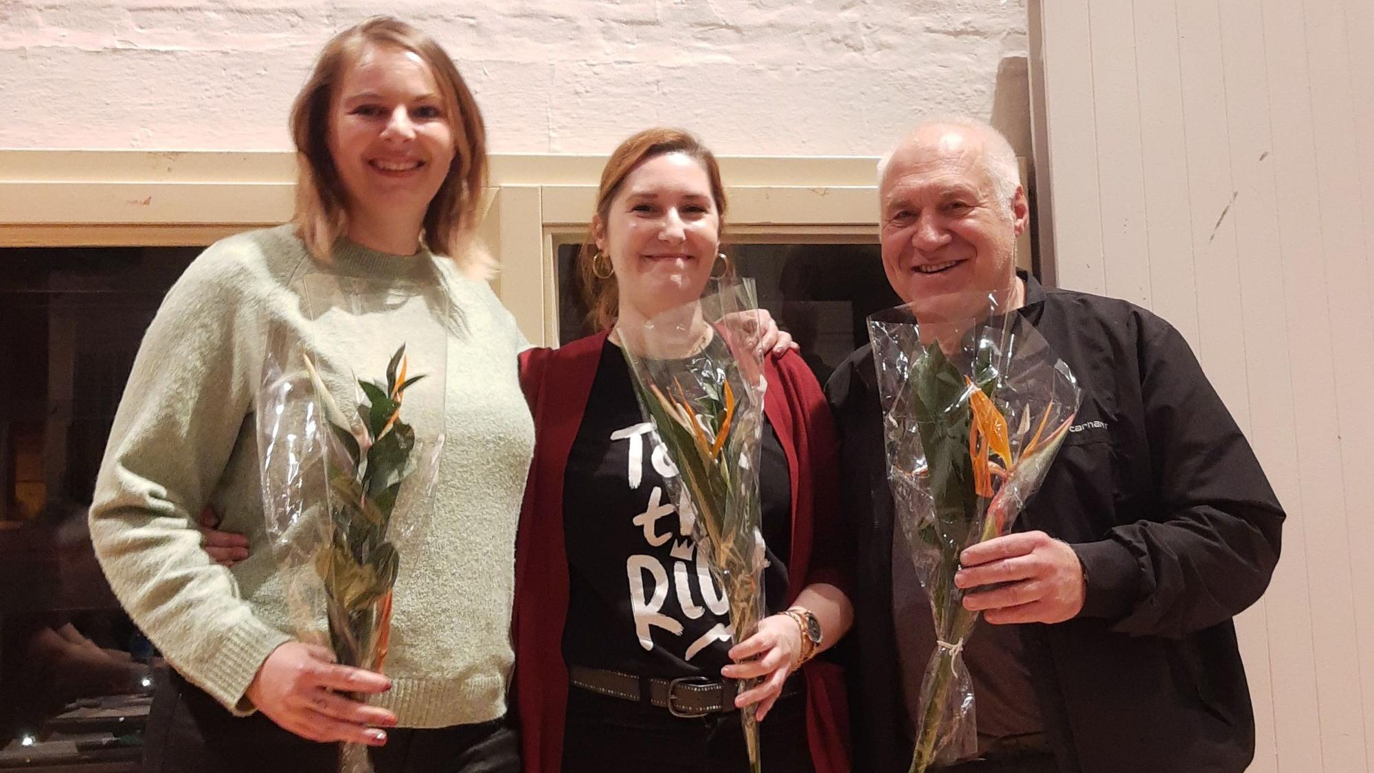 Wollen für Die Linke Köln in den Bundestag einziehen: Lea Reisner, Nadine Mai, Kalle Gerigk (von links).