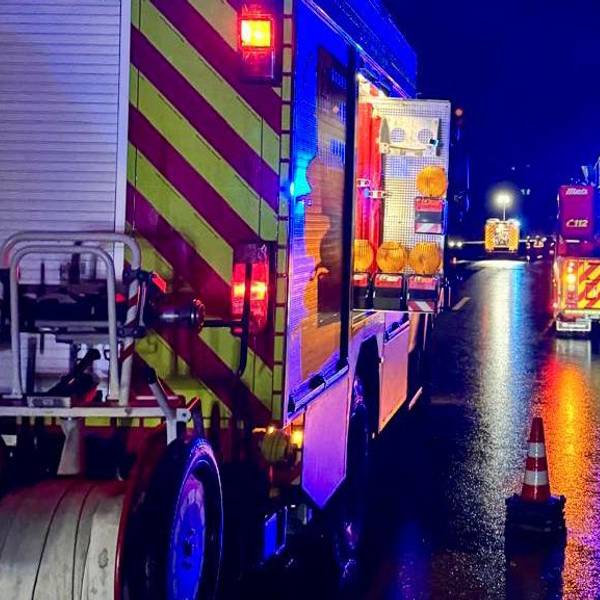 Unfall auf der A4 zwischen Overath und Engelskirchen.