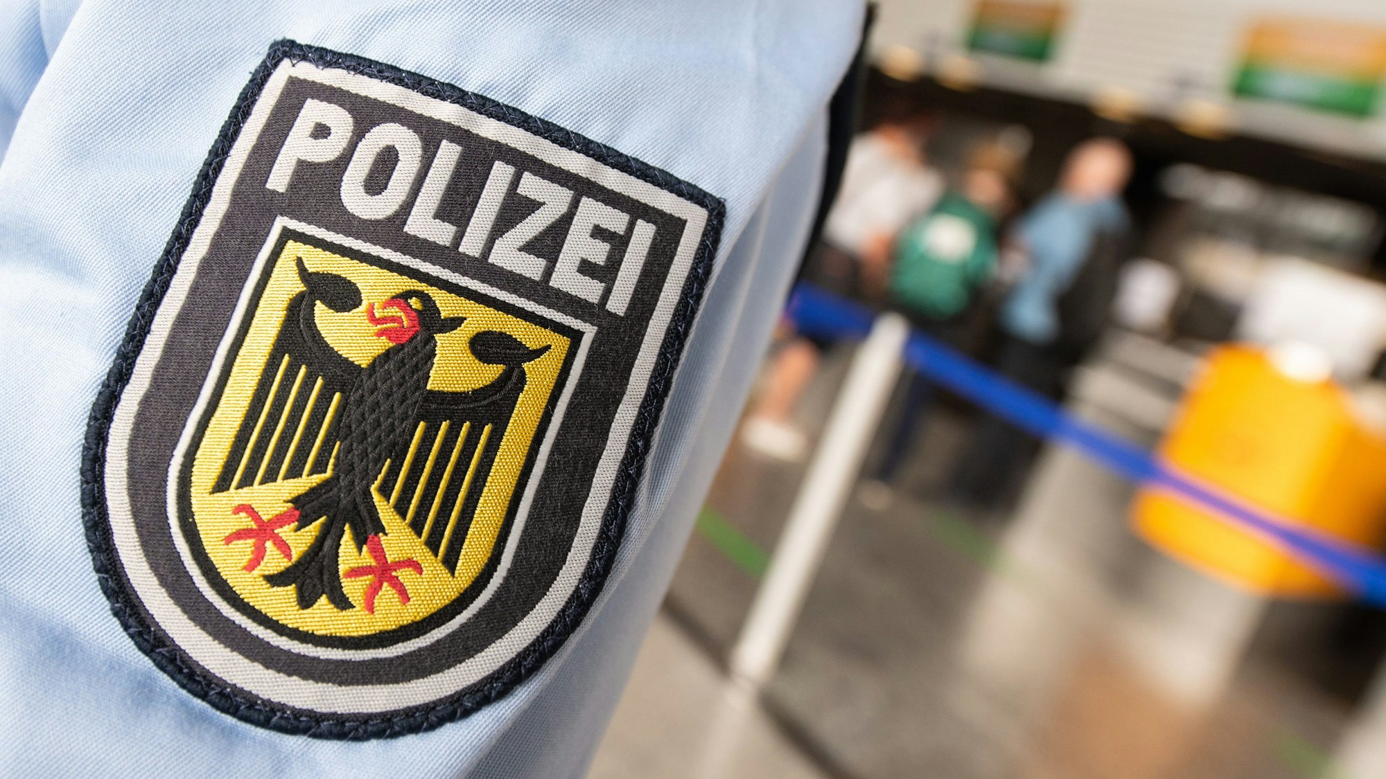 Eine Streife der Bundespolizei am Flughafen