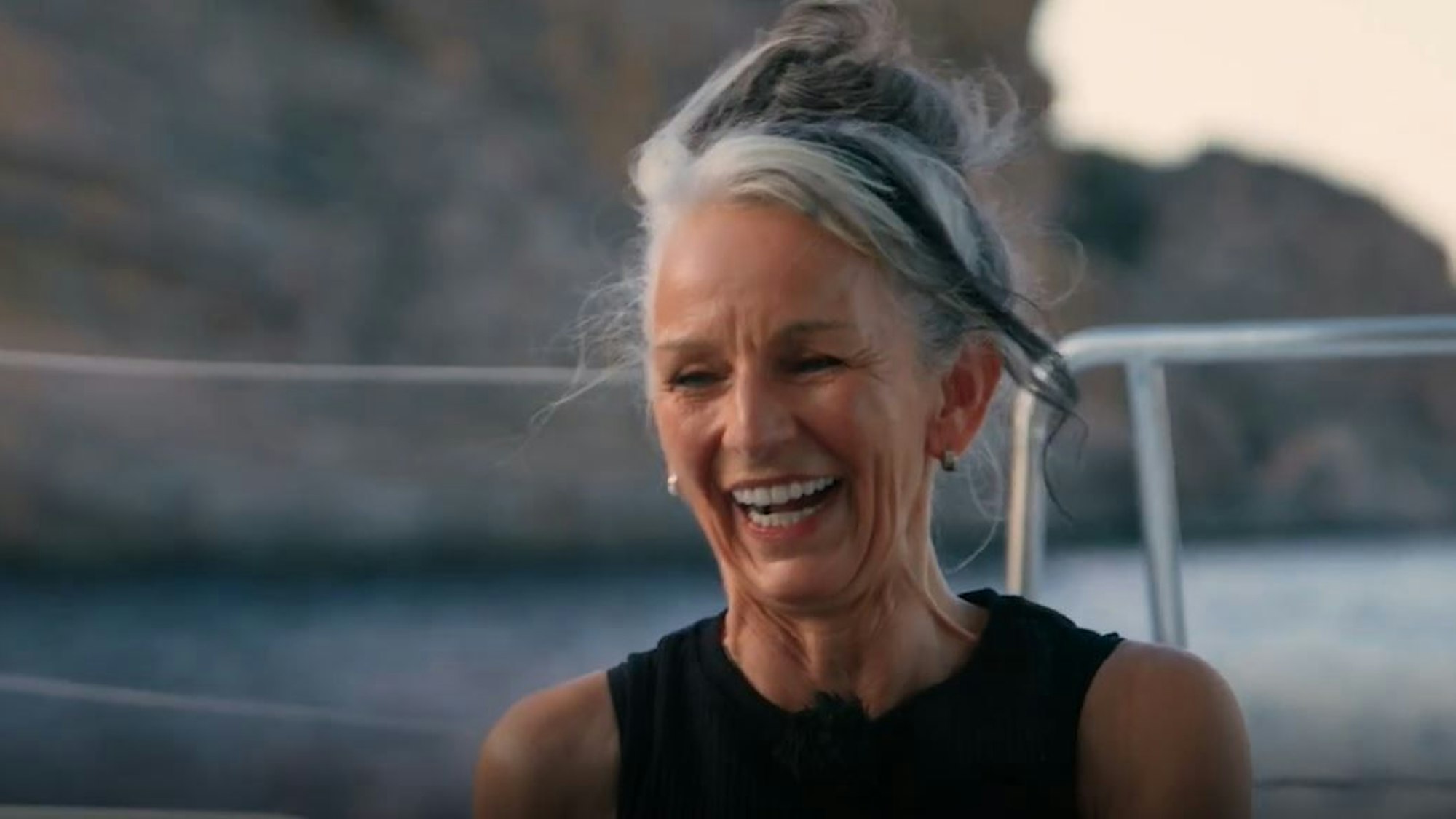 Sabine hatte sichtlich Freude bei ihrem Einzelgespräch mit Ex-Schulleiter Franz Stärk