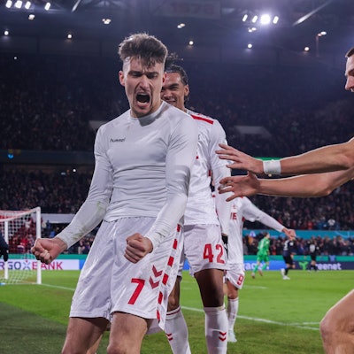 Dejan Ljubicic bejubelt seinen Treffer zum 2:1