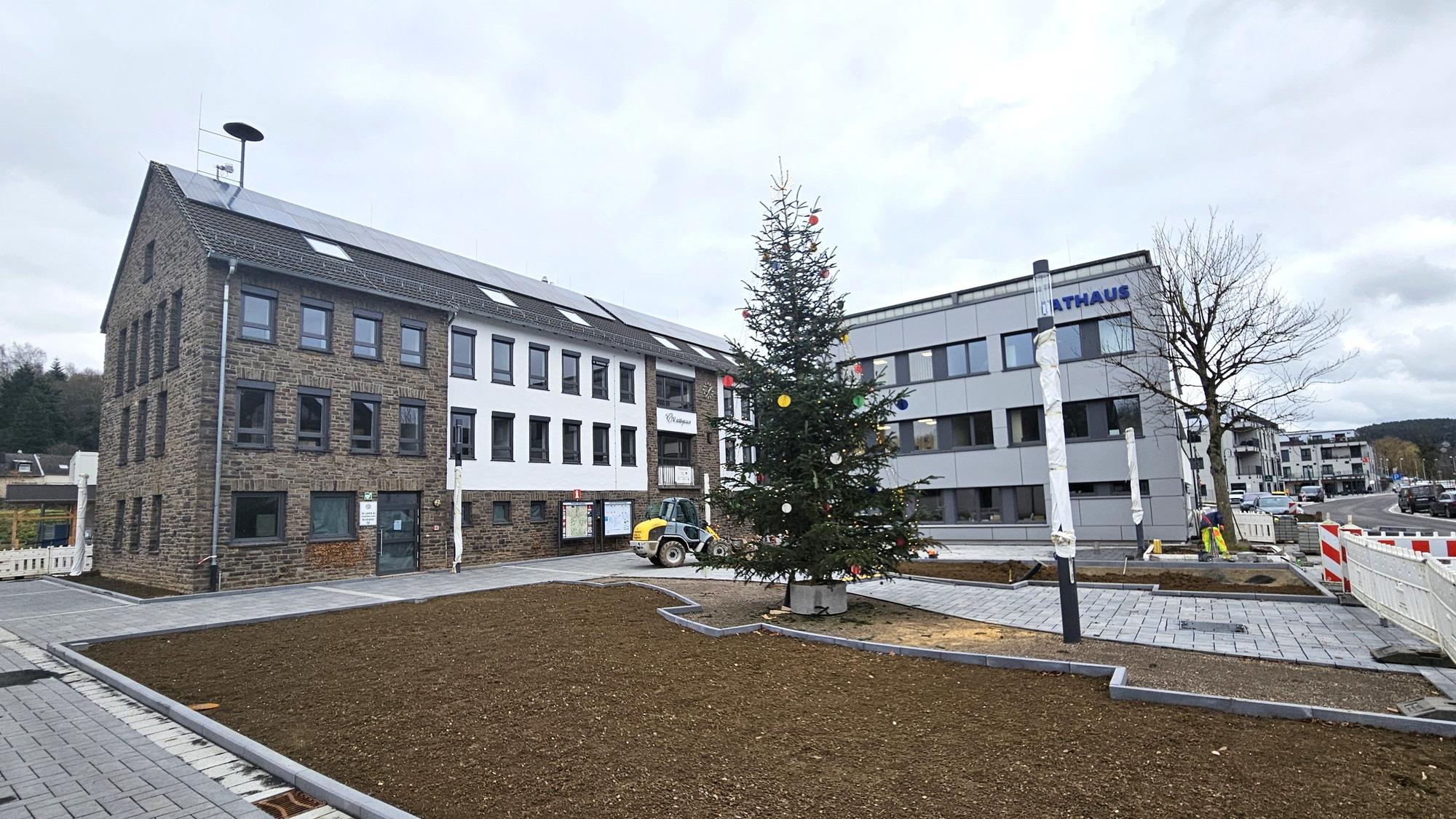Blick auf das Rathaus in Kall