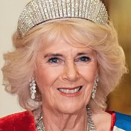 Königin Camilla vor einem Staatsbankett im Buckingham Palace.