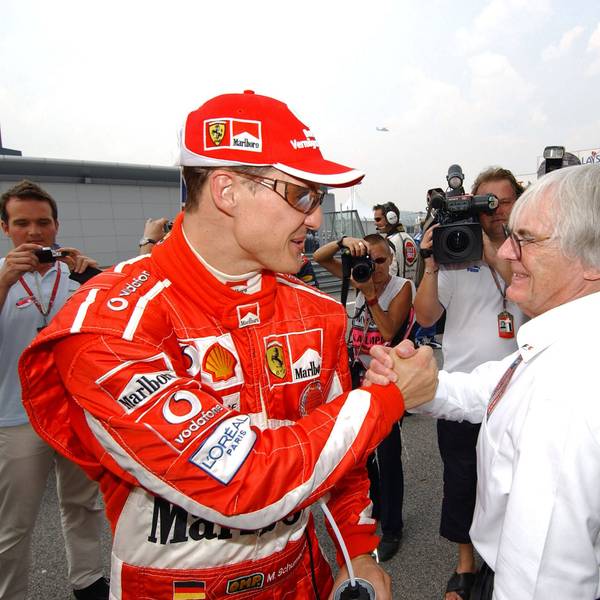 Michael Schumacher und Bernie Ecclestone.