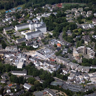 Das Rathaus in Bensberg, ein Böhm-Bau, braucht eine neue Heizung.
