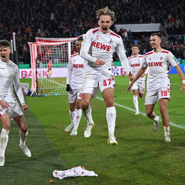 Koeln, Rheinenergiestadion, 04.12.24, GER, Herren, DFB-Pokal, Achtelfinale, Saison 2024-2025, 1.FC Koeln - Hertha BSC Berlin Bild: Dejan LJUBICIC Koeln jubelt nach seinem Tor zum 2:1 Only for editorial use DFL regulations prohibit any use of photographs as image sequences and/or quasi-video. Nordrhein-Westfalen Deutschland *** Koeln, Rheinenergiestadion, 04 12 24, GER, Herren, DFB Pokal, Achtelfinale, Saison 2024 2025, 1 FC Koeln Hertha BSC Berlin Bild Dejan LJUBICIC Koeln jubelt nach seinem Tor zum 2 1 Only for editorial use DFL regulations prohibit any use of photographs as image sequences and or quasi video Nordrhein Westfalen Deutschland