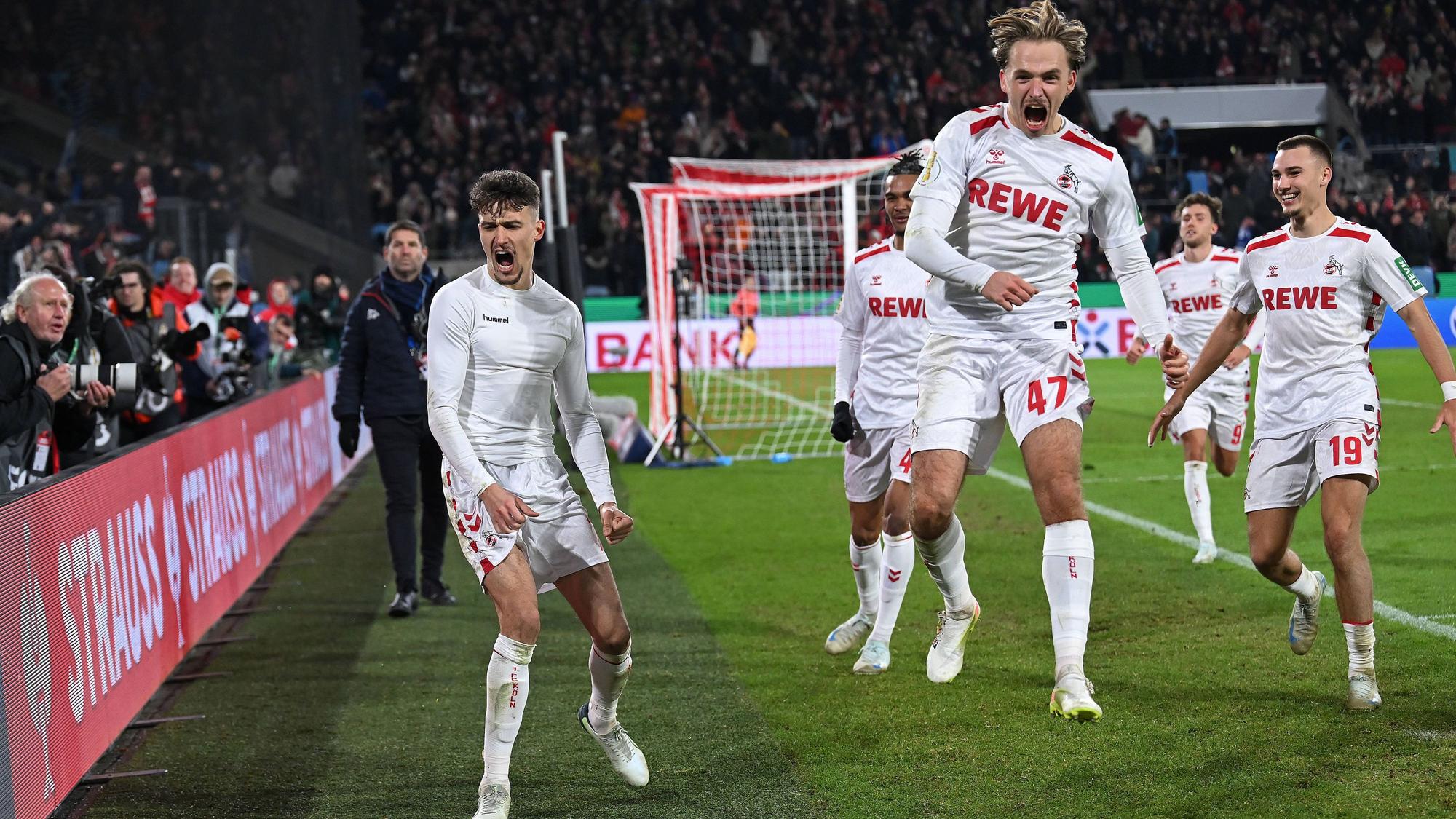 Koeln, Rheinenergiestadion, 04.12.24, GER, Herren, DFB-Pokal, Achtelfinale, Saison 2024-2025, 1.FC Koeln - Hertha BSC Berlin Bild: Dejan LJUBICIC Koeln jubelt nach seinem Tor zum 2:1 Only for editorial use DFL regulations prohibit any use of photographs as image sequences and/or quasi-video. Nordrhein-Westfalen Deutschland *** Koeln, Rheinenergiestadion, 04 12 24, GER, Herren, DFB Pokal, Achtelfinale, Saison 2024 2025, 1 FC Koeln Hertha BSC Berlin Bild Dejan LJUBICIC Koeln jubelt nach seinem Tor zum 2 1 Only for editorial use DFL regulations prohibit any use of photographs as image sequences and or quasi video Nordrhein Westfalen Deutschland