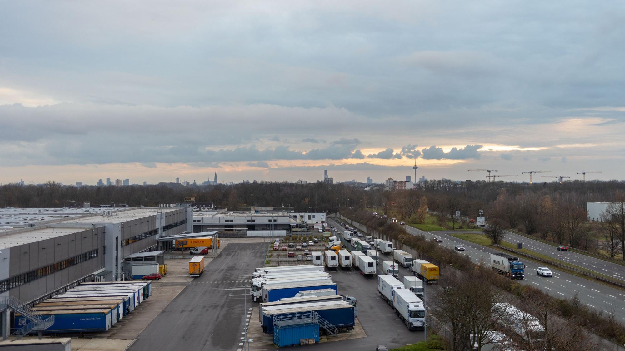 Blick über Köln aus der sechsten Etage.