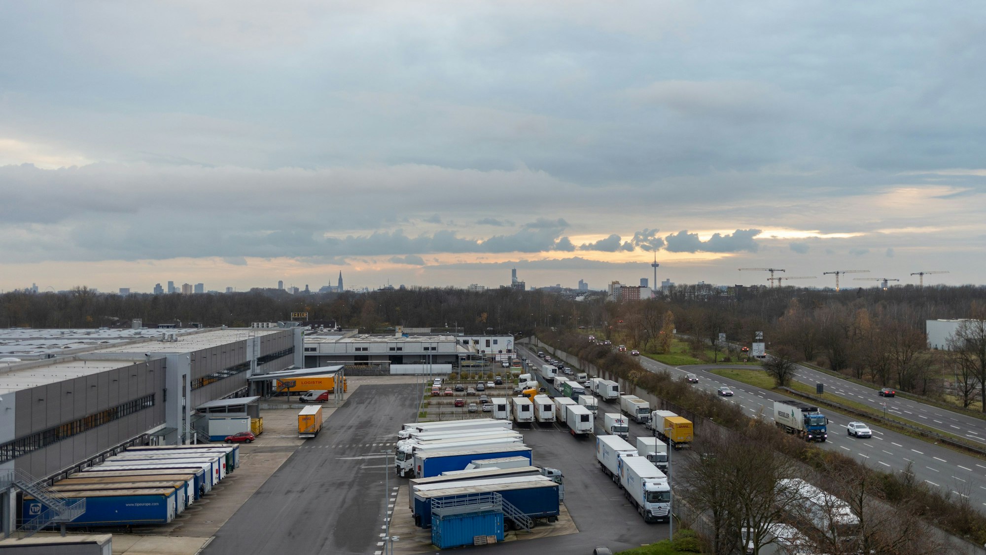 Blick über Köln aus der sechsten Etage.