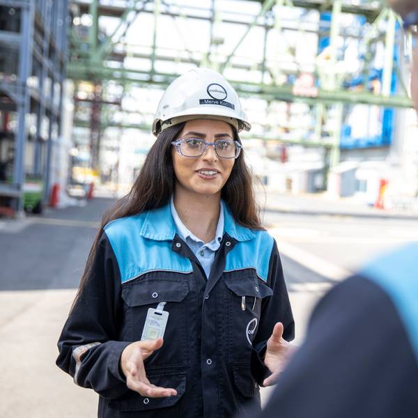 Covestro Mitarbeiterin Merve Koc am 25. Juli 2019 in Dormagen