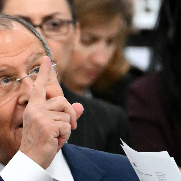 05.12.2024, Malta, Ta'Qali: Der russische Außenminister Sergej Lawrow gestikuliert während einer Plenarsitzung des 31. Ministergipfels der Organisation für Sicherheit und Zusammenarbeit in Europa (OSZE). Foto: Alberto Pizzoli/Pool AFP/AP +++ dpa-Bildfunk +++