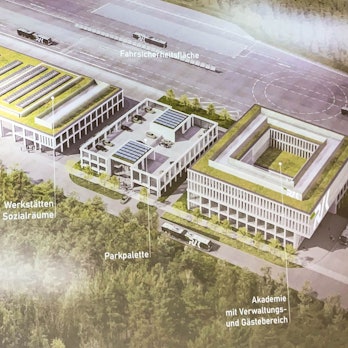 Das Bild zeigt das Ausbildungszentrum als Visualisierung.