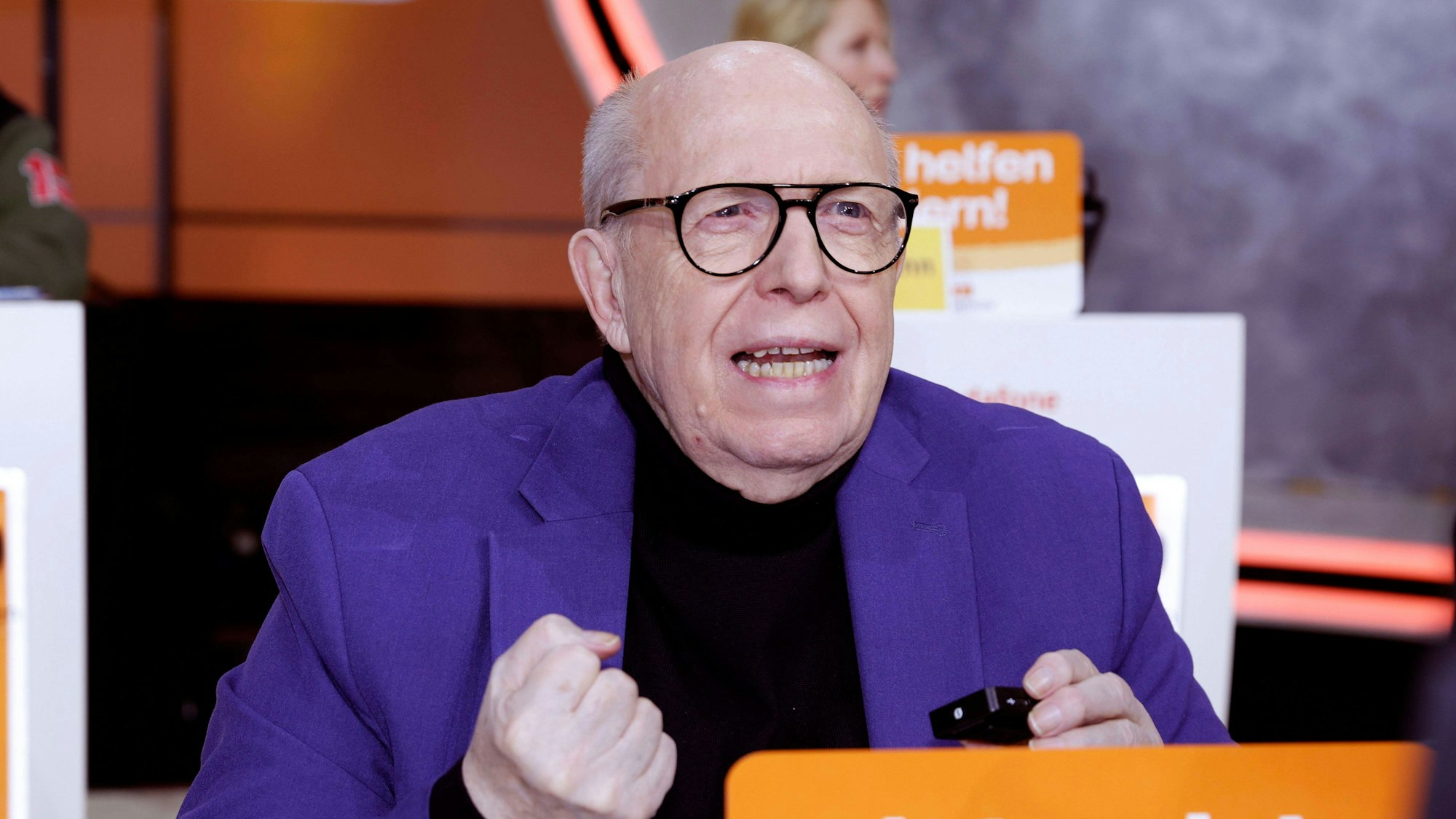 Reiner Calmund beim 29. RTL-Spendenmarathon 2024 im Studio 8 der EMG Studios. Hürth.