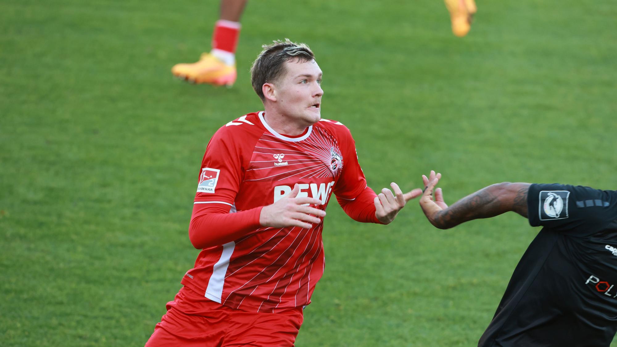 Testspiel im Franz-Kremer-Stadion, 1. FC Köln vs. Alemanmia Aachen,Luca Kilian (1. FC Köln), 26.11.2024, Bild: Herbert Bucco
