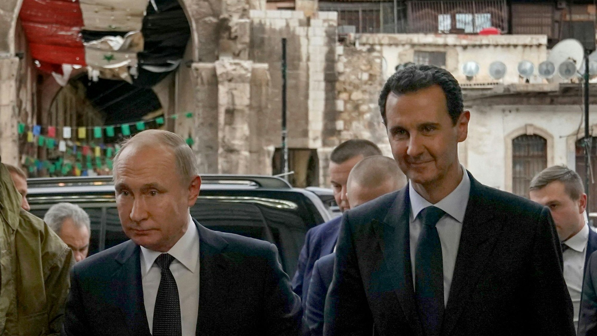 Wladimir Putin und Baschar al-Assad bei einem Treffen im Januar 2020.