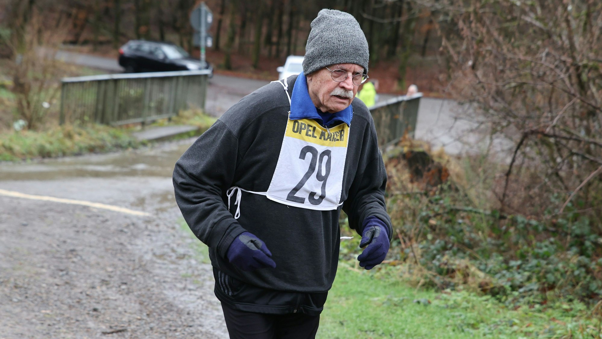 Szene aus einem Berglauf