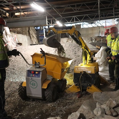 Rundgang in der Miqua Baustelle in der Innenstadt.