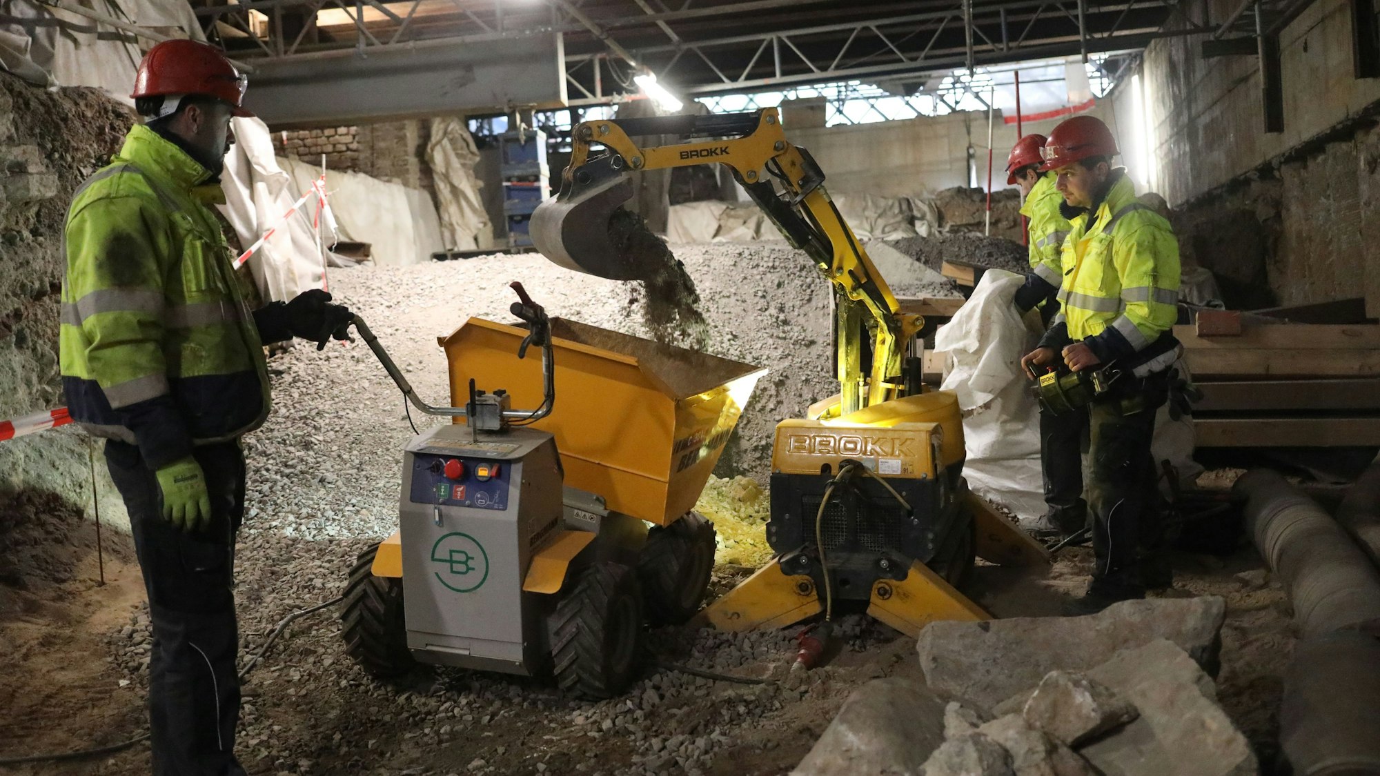 Rundgang in der Miqua Baustelle in der Innenstadt.